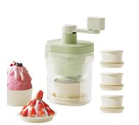 Handheld Snow Ice Machine Portable Hand-Cranked Slushies Snowcone Maker