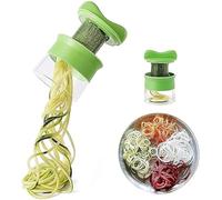 Handheld Spiralizer Vegetable Slicer, Upgrade 4 in 1 Adjustable Spiral Slicer, Veggie Spiral Cutter Pasta Maker for Carrot, Fruit, Cucumber, Potato, Pumpkin, Zucchini