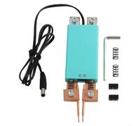 Handheld Spot Welding for 4-12V Battery Packs, Brass Spot Welder Tool with Concentric Ball Needles, 800A Current Capacity, Cyan-Blue