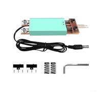 Handheld Spot Welding Pen for Battery Integrated Welding, DC 4-12V ≥800A Copper Rod with Double Springs, Concentric Ball Heads for Industrial Use(cyan)