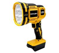 Handheld Spotlight compatible with Dewalt 18/20V Battery, Cordless LED work light, Outdoor Flashlight with Flashing Mode and Pivoting Head, for Workshop, Camping, Jobsites (Battery Not Included)