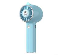 Handheld Spray Cooling Fan, Portable Mini Misting Personal Fan With USB Rechargeable For Home Office Travel Activities Blue Gold(Blue)