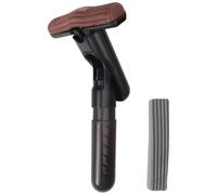 Handheld Spray Mop With Water-absorbing Head, Compact Cleaning Tool For Tables, Counters, Glass And Bathrooms, Includes 2 Replacement Heads, Black Or White(A Black)