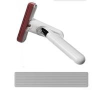 Handheld Spray Mop With Water-absorbing Head, Compact Cleaning Tool For Tables, Counters, Glass And Bathrooms, Includes 2 Replacement Heads, Black Or White(A White)
