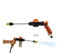 Handheld Spray Nozzle - Heavy Duty Adjustable ABS Aluminum, Powerful Water Flow Control Cleaning Tool | Perfect for Garden Hose Car Washing Watering Plants Gardening Outdoor Lawn Yard Patio