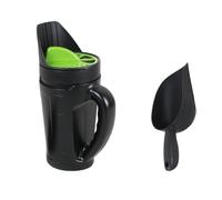 Handheld Spreader Shaker Lawn Garden Spreader Multipurpose Garden Tool with Adjustable Opening for Grass Fertilizer and Winter Wood