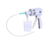 Handheld Sputum Aspirator Mucus Suction Device with 125ml Bottle, 44cm Straw & Hose Portable Manual Pump