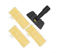 Handheld Steam Brush Kit Compatible with for Karcher SC1 SC2 SC3 SC4 SC5, Cleaning Tool for Tiles and Hardwood Floors with Loop Lint Cloths, Easy Installation(A)