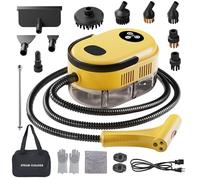Handheld Steam Cleaner, 10s Fast Handheld Heating Steamer for Cleaning 15-in-1 High Pressure Steam Cleaner for Home & Kitchen, Grease, Grout, Tile,Floor,Couch and Car