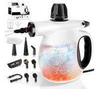 Handheld Steam Cleaner, 1300W Portable Steam Cleaner Handheld with 350ml Tank & 12-Piece Accessories, 100% Chemical-Free Multi-Surface Cleaning for Floor, Sofa, Carpet, Tile, Windows, Upholstery