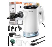 Handheld Steam Cleaner: 15S Heat-Up, 2 Level Adjustable Pressurized 500ml Portable Hand Held Steamer, High Pressure with 12 Accessories, Child Lock for Home,Kitchen,Grout,Upholstery,Floor,Window,Tile