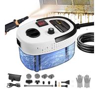 Handheld Steam Cleaner 2500 W Portable Steamer for Cleaning with 1.2L Large Water Tank,6-Level Adjustable,15s Fast Heating,4 Types of Brush Heads,Multi-Purpose Steamer for Car,Kitchen, Bathroom,Tiles