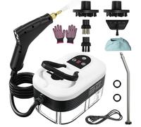 Handheld Steam Cleaner for Home, 2500W High Temperature Pressurized Machine, 1.2L Water Tank, Handle-controlled Steam Output, Portable Cleaning Steamer for Car, Bed Bugs, Furniture (White)