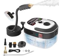 Handheld Steam Cleaner, High Temperature Pressurized Steamer, 2500W Multifunctional Cleaning Machine with 1L Water Tank and 6 Level Humidity Adjustment
