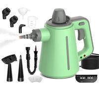 Handheld Steam Cleaner, Multipurpose Steam Cleaner with 380 Ml Capacity And 10 Accessories, High Temperature Portable Steam Cleaner for Carpet, Toilet, Floor, Oven, Bathroom And Windows(Green)