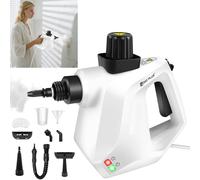 Beldray BEL0701TQN 10-in-1 Handheld Steam Cleaner - Clean, Sanitise & Refresh Surfaces, Tiles, Mirrors & Windows, Chemical Free Cleaning, Includes Nozzles, Brushes, Upholstery Head & Squeegee, 1000W