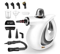 Handheld Steam Cleaner with 12 Accessories, Multi-Purpose Pressurised Steamer for Home, Floor and Kitchen Cleaning, White