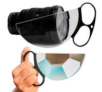 Handheld Subtle Kaleidoscope Filter, Handheld Semicircle Kaleidoscope Special Effects Filter, Optical Glass Prism Lens Camera Accessories, Can Change The Number of Subjects(80mm)