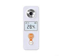 Handheld Sugar Meter for 3s Fast Read ABS Body White Handheld | 0-35% for brix range, 0.1% resolution, clear LCD display, for ideal for fruit grading and juice quality control