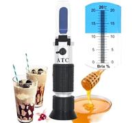 Handheld Sugar Refractometer Honey Fruit Sugar Solution 0-20% Optical Concentration Sugar Measuring Instrument with ATC