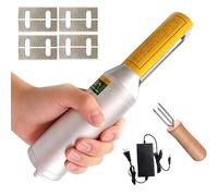 Handheld Sugarcane Peeler - 100W Mini Electric Peeling Machine with Replaceable Blades & Stainless Steel, Includes Auxiliary Fork for Coconut, Pumpkin, Pineapple
