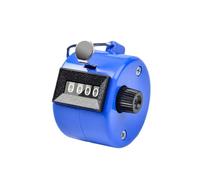 Handheld Tally Counter - 4-Digit Digital Click Counter for Golf Sports, People Counting, Inventory Management, Knitting Crochet and Fitness Training (No Battery Required) (blue)
