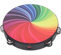 Handheld Tambourine 10 Inch, Hand Held Drum with Double Layer less Steel s, d and Hand Tambourine Musical Instrument for, Concert, Live Performance, Professional process