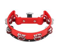 Handheld Tambourine with Metal Gle Bells Single Row Percussion Instrument for and Adults for e Performances and Music