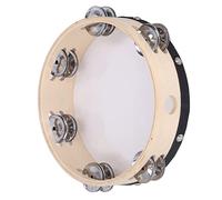 Handheld Tambourine,Wood 8 Inch Double Row 6 Pair Jingles,Dove And Bible Church Tambourine,Tambourines For Adults,Hand Clap Drum Percussion Instrument For Party Games