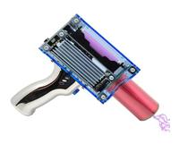 Handheld Tesla Coil Gun, Artificial Lightning Generator, 8-13cm Arc Length, 2 Modes, 20000 Times Arc Generating, for College High School Education DIY Toy