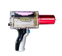 Handheld Tesla Coil Gun, Portable Spark Gap Arc Generator, 8cm Artificial Lightning, Frequency Adjustable, Rechargeable, For 20000 Times Arc Generating Safe, Science Model