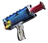Handheld Tesla Coil Gun, Portable Spark Gap Arc Generator for Artificial Lightning, Model Toys for Scientific Physics Teaching Experiments, Blue Acrylic Insulated Shell