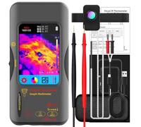 Handheld Thermal Imaging Multimeter with Lens and USB Data Transfer Voltages Measurement for Fault Detections Professional Thermal Imaging Multimeter Touch Display for Electrical Diagnostic