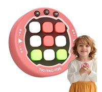 Handheld Thinking Training Board Game, Classic Connect 3 in a Row Strategy Game for Kids Ages 3-5, Portable Educational Toy to Boost Logic, Focus, and Problem-Solving Skills