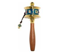 Handheld Tibetan Prayer Wheel - Portable Buddhist Prayer Wheel for Meditation and Spiritual Practice(Blue)