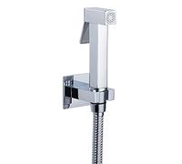 Handheld Toilet Bidet Sprayer Kit - No Drill Brass Attachment with Flexible Hose, Chrome Head, Cold Water - Ultimate Bathroom Hygiene Solution