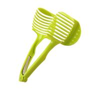 Handheld Tomato Slicer - Stainless Steel Disc Guide Board, Non-Slip Handle, Protective Protection, Precise, Even Cut Control, Manual Tool for Product Preparation | Home Meal