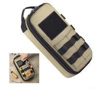 Handheld Tool Kit, Outdoor Oxford Compact Organizer, With MOLLE System, Multiple Elastic Compartments, Front Zipper Pocket