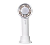 Handheld Turbo Fan Mini Cold Compress Hand Fan USB Rechargeable,White