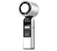 Handheld Turbo Fan, USB Powered Cooling Solution Mini High Speed Fan, Personal Small Stylish Fan, for Outdoor Travel Portable Hand Fan(White)