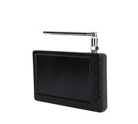 Handheld TV, UK Plug 110-220V Portable Good Signal Digital Television for Camping for Car for Kitchen