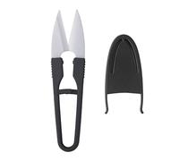 Handheld U Scissors Sewing Scissors For W/Cover Embroidery Multipurpose Fishing Line Scissors For DIY Ceramic Yarn Thread Cutter U Scissors W/Cover Cross-stitch Shear Trimmer