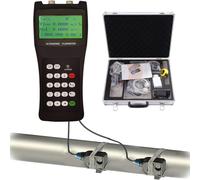 Handheld Ultrasonic Flow Meter Portable Clamp On Sensor Water Flowmeter for Industrial Use