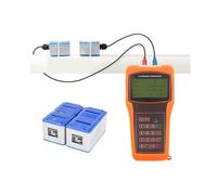 Handheld Ultrasonic Flow Meter TUF-2000H Portable Liquid Flow Meter With Clamp-on TS-2 TM-1 TL-1 Pipeline Sensor IP68 DN25-DN6000 High Sensitivity, Low Error(Host-S M L-HT)