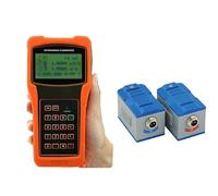 Handheld Ultrasonic Flowmeter Clamp on Flow Meter Portable Liquid Flow Meter with TS-2/TM-1/TL-1 Transducers,Range DN15-DN6000mm,for Copper/PVC Pipe (Size : DN100)