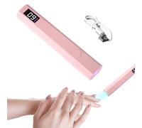 Handheld UV Light for Gel Nails, Handheld UV Lamp for Gel Nails LED Nail Lamp Portable Cordless Rechargeable Mini Nail Dryer for Curing Gel Polish Nail Glue Gel Nail Art for Home DIY Manicure