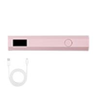 Handheld UV Light for Gel Nails - Portable Rechargeable Gel Polish Dryer 10.3x1.9x1.6cm | Digital Display Compact Nail Lamp, Professional Cordless Nails Drill Companion