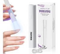 Handheld UV Light for Gel Nails, UV Nail Lamp for Gel Polish, Portable Mini LED Nail Lamp, Cordless Rechargeable USB Nail Dryer for Fast Curing Home DIY Manicure Nail Art