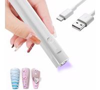 Handheld UV Light for Gel Nails, Uv nail Lamp, Handheld Flash Cure Nail Lamp, Portable Cordless Rechargeable USB Nail Light for Gel Nail Polish Fast Curing, LED Nail Lamp for Home DIY Salon Women