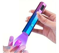 Handheld UV Nail Lamp - 4.06 Inch Portable ABS | Gel Manicure Lamp - LED Display Precise Time Control Lightweight Design for Gel Nails Home Travel or On the Go